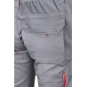 Pantalón de trabajo stretch color Gris/rojo, ref. 103024S_08/12, Velilla