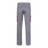 Pantalón de trabajo stretch color Gris/rojo, ref. 103024S_08/12, Velilla