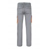 Pantalón de trabajo stretch color Gris/Naranja, ref. 103024S_08/16, Velilla