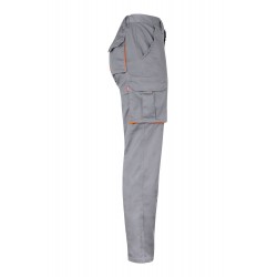 Pantalón de trabajo stretch color Gris/Naranja, ref. 103024S_08/16, Velilla
