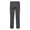 Pantalón de trabajo stretch color Gris/Amarillo, ref. 103024S_08/17, Velilla