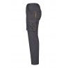 Pantalón de trabajo stretch color Gris/Amarillo, ref. 103024S_08/17, Velilla