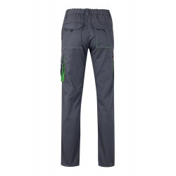 Pantalón de trabajo stretch color Gris/Verde, ref. 103024S_08/25, Velilla