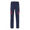 Pantalón de trabajo stretch color Azul marino/rojo, ref. 103024S_61/12, Velilla