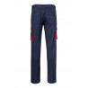 Pantalón de trabajo stretch color Azul marino/rojo, ref. 103024S_61/12, Velilla