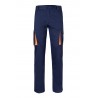 Pantalón de trabajo stretch color Azul marino/naranja, ref. 103024S_61/16, Velilla