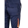 Pantalón de trabajo stretch color Azul marino/naranja, ref. 103024S_61/16, Velilla
