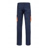 Pantalón de trabajo stretch color Azul marino/naranja, ref. 103024S_61/16, Velilla