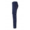 Pantalón de trabajo stretch color Azul marino/naranja, ref. 103024S_61/16, Velilla