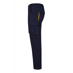 Pantalón de trabajo stretch color Azul/Amarillo, ref. 103024S_61/17, Velilla