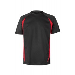 Camisetas de trabajo color Negro/rojo, ref. 105501_00/12, Velilla
