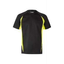 Camisetas de trabajo color Amarillo flúor/negro, ref. 105501_00/20, Velilla