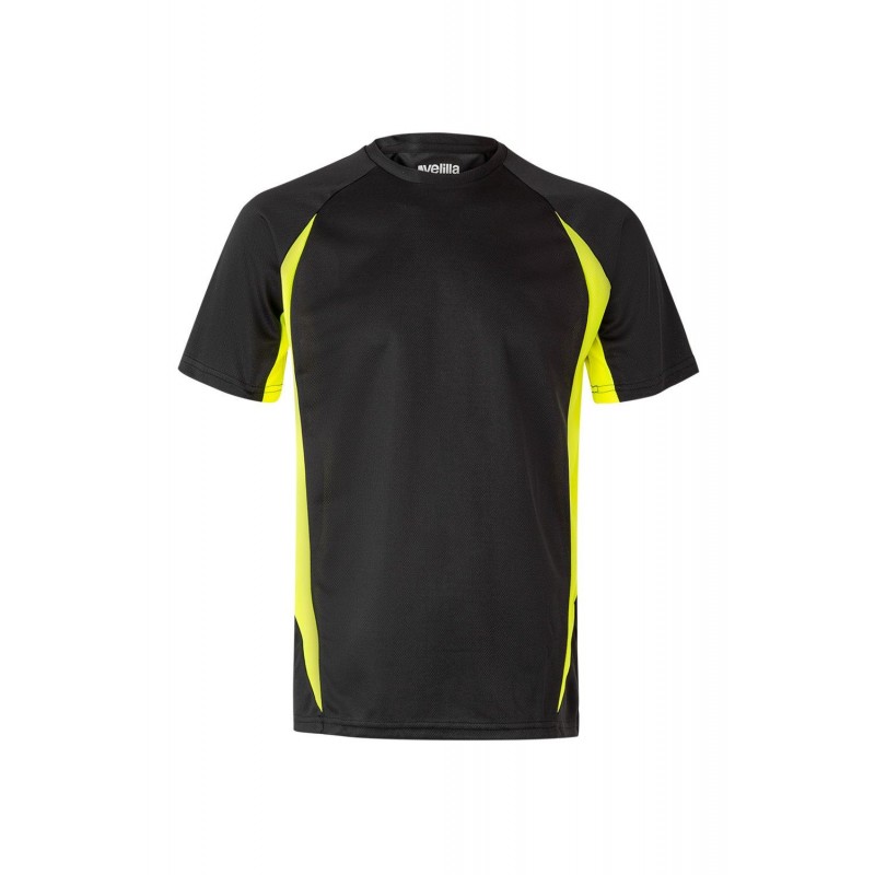 Camisetas de trabajo color Amarillo flúor/negro, ref. 105501_00/20, Velilla