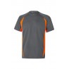 Camisetas de trabajo color Naranja flúor/gris, ref. 105501_08/19, Velilla