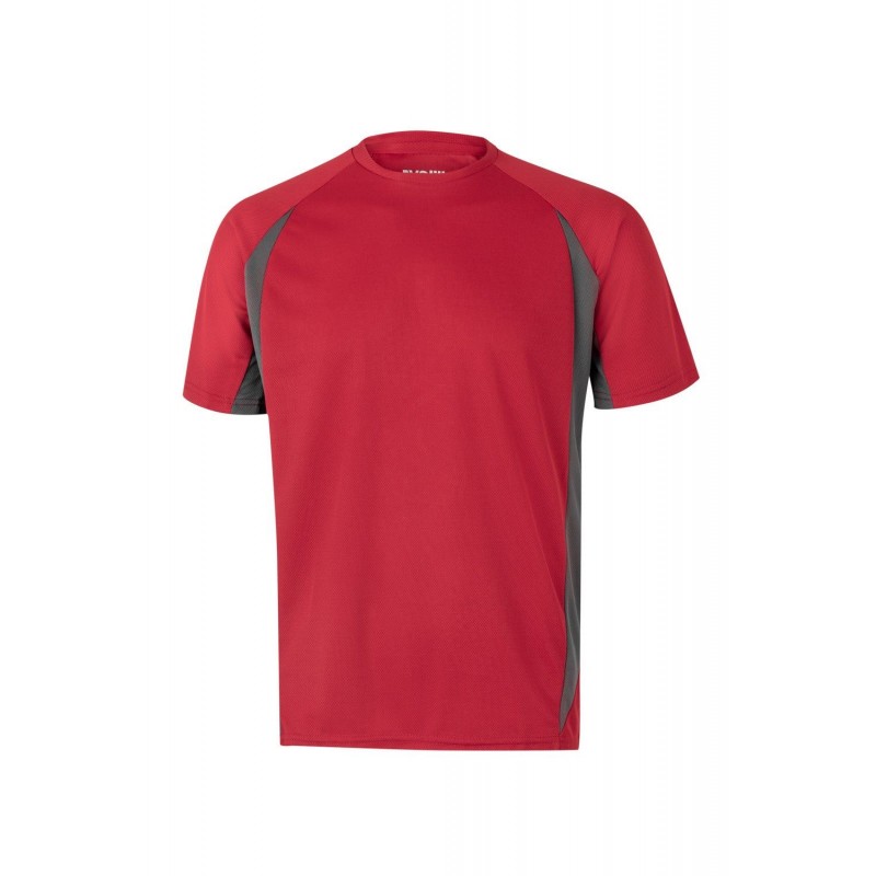 Camisetas de trabajo color Gris/rojo, ref. 105501_12/08, Velilla