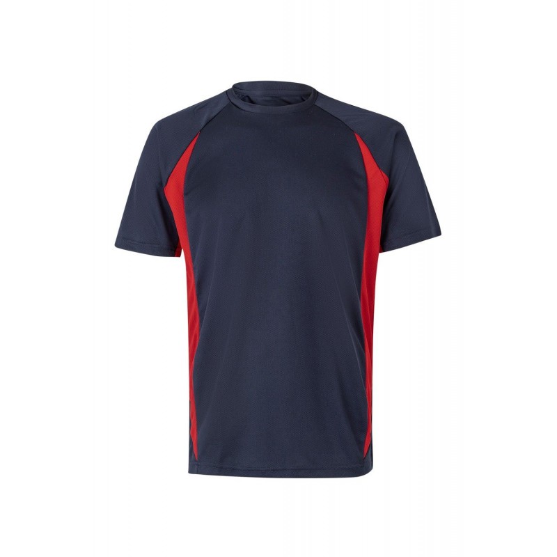 Camisetas de trabajo color Azul marino/rojo, ref. 105501_61/12, Velilla