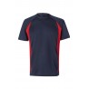 Camisetas de trabajo color Azul marino/rojo, ref. 105501_61/12, Velilla