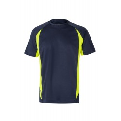 Camisetas de trabajo color Amarillo flúor/navy, ref. 105501_61/20, Velilla