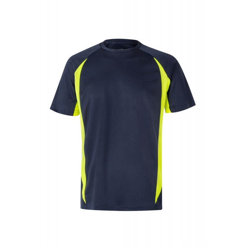 Camisetas de trabajo color Amarillo flúor/navy, ref. 105501_61/20, Velilla