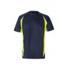 Camisetas de trabajo color Amarillo flúor/navy, ref. 105501_61/20, Velilla