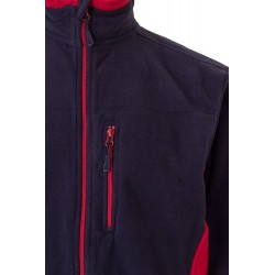 Forro polar laboral color Azul marino/rojo, ref. 201504_61/12, Velilla