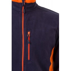 Forro polar laboral color Azul marino/naranja, ref. 201504_61/16, Velilla