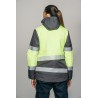 Parka alta visibilidad MUJER KINGSMANN STARLIGHT con guata, Gris con Amarillo Flúor 5