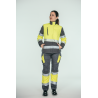 Parka alta visibilidad MUJER KINGSMANN STARLIGHT con guata, Gris con Amarillo Flúor 8