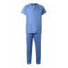 Pijama laboral color Celeste unisex, ref. 800_05, Velilla