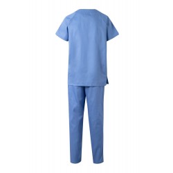 Pijama laboral color Celeste unisex, ref. 800_05, Velilla