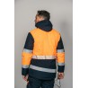 Parka alta visibilidad HOMBRE KINGSMANN STARLIGHT con guata, Azul Marino con Naranja Flúor 2