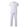 Pijama laboral color Blanco unisex, ref. 800_07, Velilla