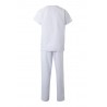 Pijama laboral color Blanco unisex, ref. 800_07, Velilla