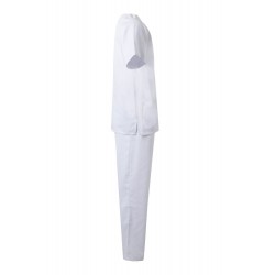 Pijama laboral color Blanco unisex, ref. 800_07, Velilla