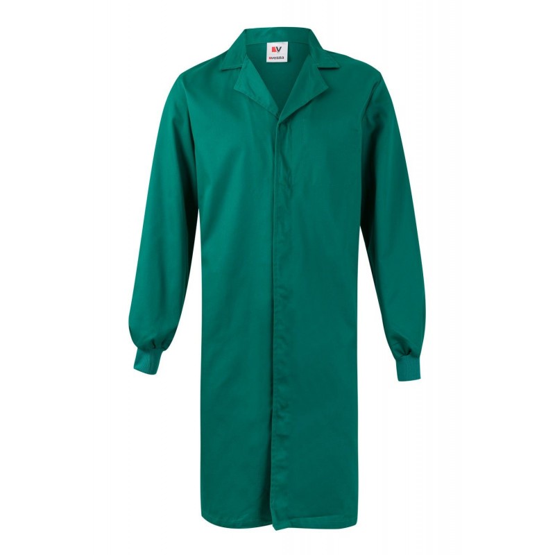 Bata laboral color Verde unisex, ref. 259001_02, Velilla