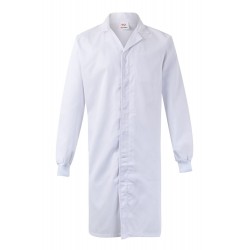 Bata laboral color Blanco unisex, ref. 259001_07, Velilla
