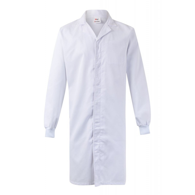Bata laboral color Blanco unisex, ref. 259001_07, Velilla