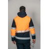 Parka alta visibilidad HOMBRE KINGSMANN STARLIGHT con guata, Azul Marino con Naranja Flúor 4