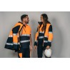 Parka alta visibilidad HOMBRE KINGSMANN STARLIGHT con guata, Azul Marino con Naranja Flúor 6