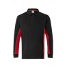Polo de trabajo color Negro/rojo, ref. 105514_00/12, Velilla