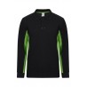 Polo de trabajo color Negro/Verde, ref. 105514_00/25, Velilla