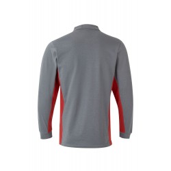 Polo de trabajo color Gris/rojo, ref. 105514_08/12, Velilla