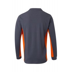 Polo de trabajo color Gris/Naranja, ref. 105514_08/16, Velilla