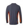 Polo de trabajo color Gris/Naranja, ref. 105514_08/16, Velilla
