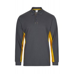 Polo de trabajo color Gris/Amarillo, ref. 105514_08/17, Velilla