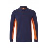 Polo de trabajo color Azul marino/naranja, ref. 105514_61/16, Velilla