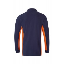 Polo de trabajo color Azul marino/naranja, ref. 105514_61/16, Velilla