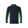 Polo de trabajo color Azul marino/verde, ref. 105514_61/25, Velilla