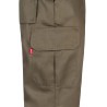Pantalón laboral multibolsillos color Verde caqui, ref. 345_03, VELILLA