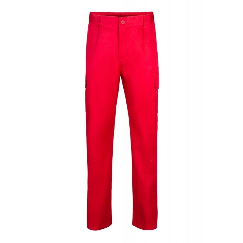 Pantalón laboral multibolsillos color Rojo, ref. 345_12, VELILLA